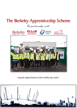 The Berkeley Apprenticeship Scheme