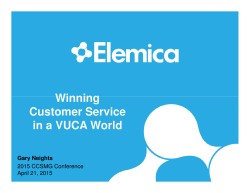 Winning Customer Service in a VUCA World