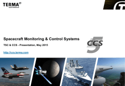 Spacecraft Monitoring & Control Systems - TSC / CCS / MCS