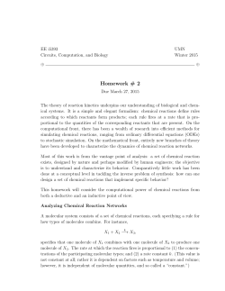 Homework # 2 - The Circuits and Biology Lab at UMN