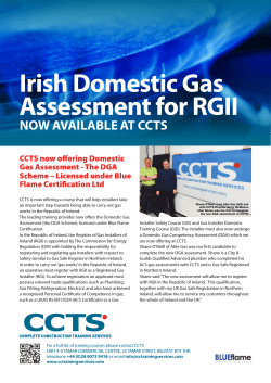 Irish Domestic Gas Assessment for RGII