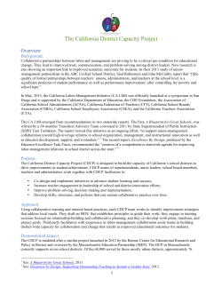 The CA District Capacity Project v5 (long version)