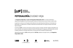 Pdf de la muestra - Centro de FotografÃ­a de Montevideo