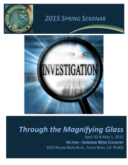 dia 2015 spring seminar brochure
