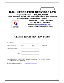 client form - CD Integrated Services