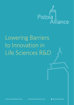 Lowering Barriers to Innovation in Life Sciences R&D