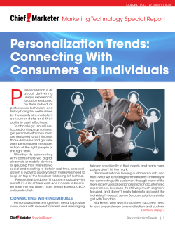 Personalization Trends: Connecting With