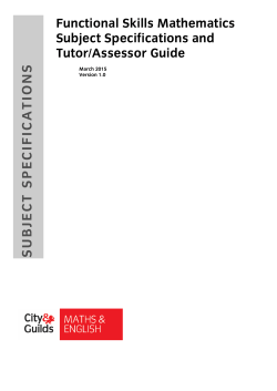 Functional Skills Mathematics