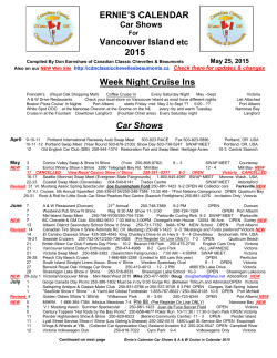 ernie`s calendar - Canadian Classic Chevelles and Beaumonts