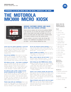 The Motorola MK3000 micro kiosk