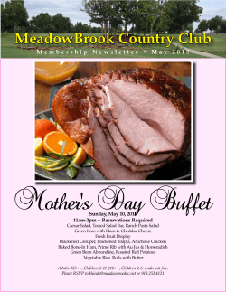 Mother`s Day Buffet