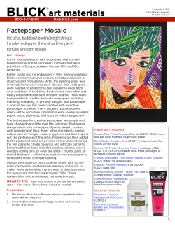 Pastepaper Mosaic - Dick Blick Art Materials