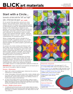 Start with a Circle... - Dick Blick Art Materials