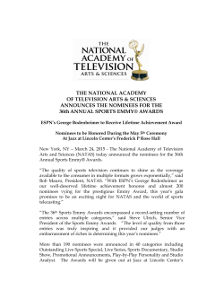 Nominations by Network - The National Academy of Television Arts