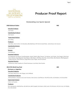 Producer Proof - The National Academy of Television Arts & Sciences