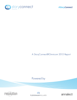 SXSW 2015 StoryConnect Report - Fleishman