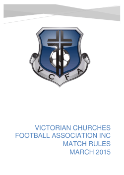 VCFA Match Rules-Mar 2015_Final