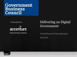 Delivering on Digital Government