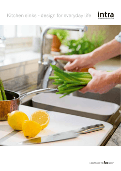 Kitchen sinks - design for everyday life