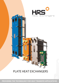 Plate Heat Exchangers from HRS