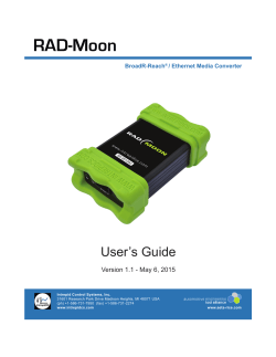 RAD-Moon User`s Guide  - Intrepid Control Systems, Inc.