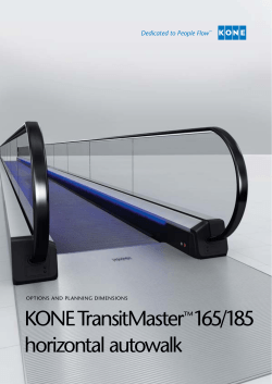 KONE TransitMasterâ¢165/185 horizontal autowalk