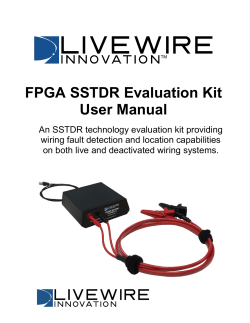 FPGA SSTDR Evaluation Kit User Manual