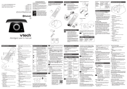 User Manuals - VTech Communications