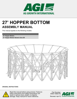 27` Hopper Bottom Assembly Manual