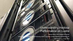 Understanding Hadoop Performance on Lustre