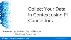 Collect Your Data in Context using PI Connectors