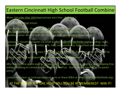 Eastern Cincinnati High School Football Combine