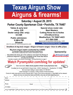 Texas Airgun Show Airguns & firearms!