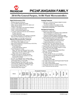 PIC24FJ64GA004 Family Data Sheet