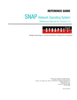 SNAP Reference Manual