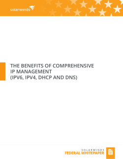 THE BENEFITS OF COMPREHENSIVE IP MANAGEMENT (IPV6