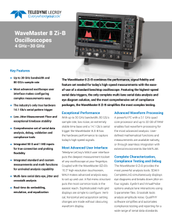 WaveMaster 8 Zi-B Oscilloscopes (4 GHz-30