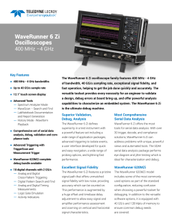 WaveRunner 6 Zi Oscilloscopes (400 MHz - 4