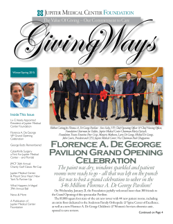 Florence A. De George Pavilion Grand Opening