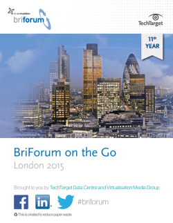 BriForum on the Go