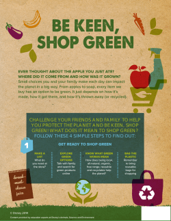 what does it mean to shop green?