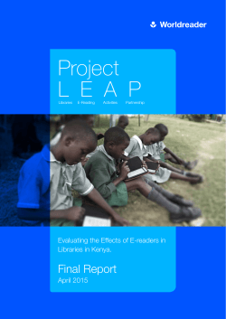 Project L  E  A  P