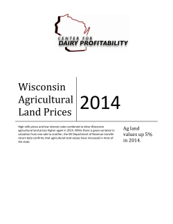 Wisconsin Agricultural Land Prices - the Center for Dairy Profitability