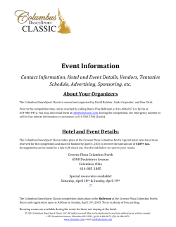 Event Information - Columbus DanceSport Classic