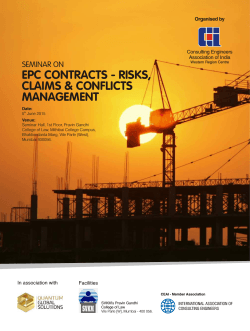 EPC Contracts - STRUCTURAL ENGINEERING FORUM OF INDIA