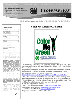 Newsletter - Butte County Programs