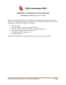 CECA Exhibitor`s Complete Service Manual