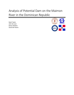 Analysis of Potential Dam on the Maimon River in the Dominican
