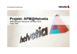 Projekt: APM@Helvetia
