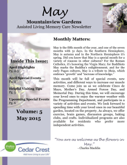 View the Mountainview Gardens Newsletter